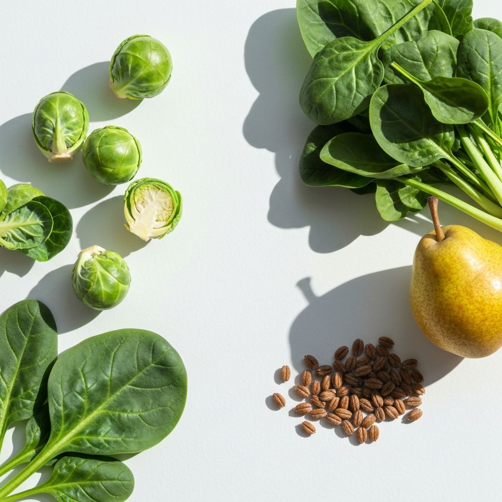 Fresh vegetables rich in fiber